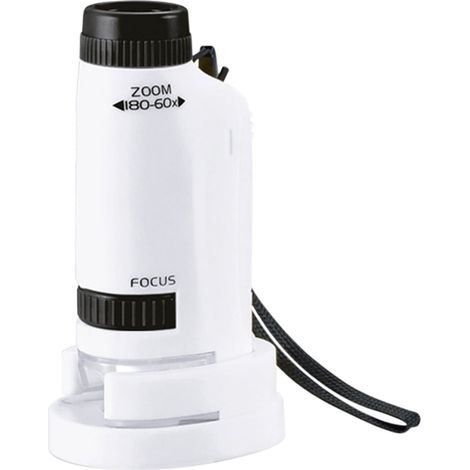 Microscope De Poche - 60x À 120x - Poignée Ronde - Éclairage LED Intégré - Pour Enfants Et Débutants - 1 Pièce (1/5)