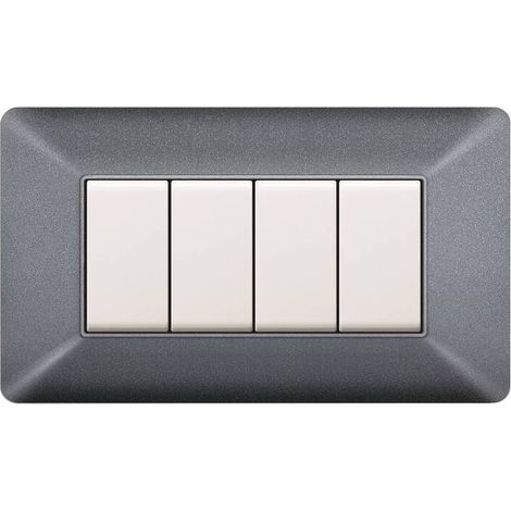 PLACCA EASY MATIX GRIGIO CHIARO 4P