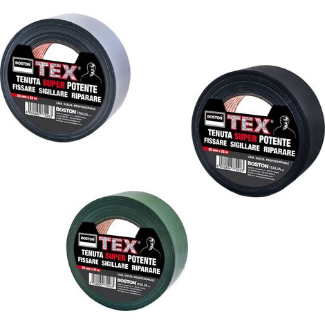NASTRO ADESIVO TEX MM 50X25M NERO (1/4)