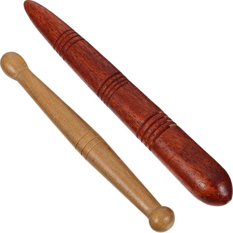Filiyano-Lot de 2 pièces de massage thaï en bois pour les pieds, réflexologie plantaire, tricot T,ZQKLA (1/5)