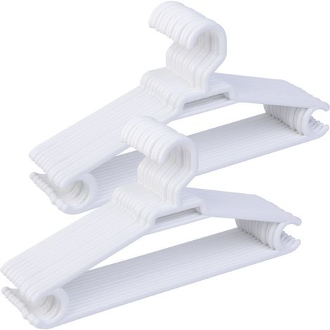 Super percha de plastico blanca pack de 24 uds 42x0,80x21h cm (1/5)