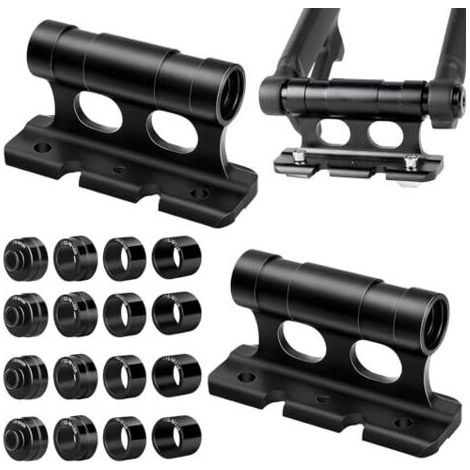 Support de fourche de vélo 2 pièces, support de fourche de toit de vélo de voiture, porte-fourche de vélo avec clip fixe, fourche de vélo en alliage d'aluminium, bloc de vélo polyvale (1/5)