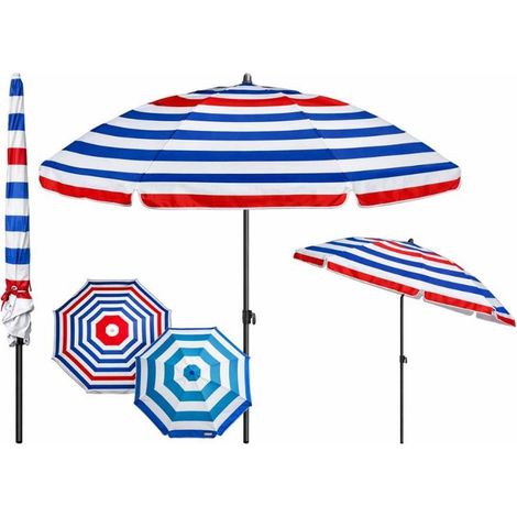 AKTIVE parasol 160 cm tubo 19/22 mm polyester anti-uv , Parasol de 160 cm de diámetro, ideal para crear zonas de sombra en jardines, terrazas, patios o en la playa. Su diseño liger