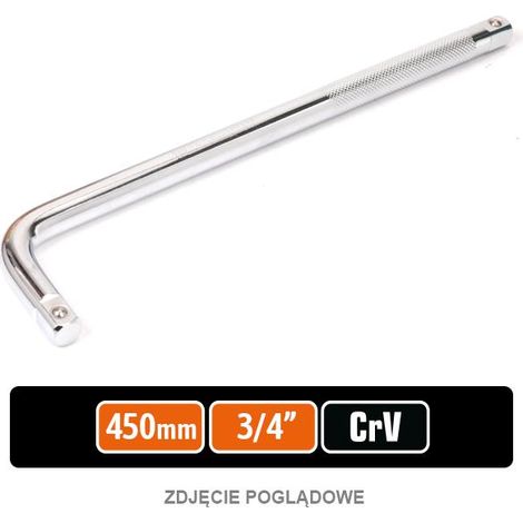 TEGER L-förmiger Steckschlüsselknopf 3/4" 400 mm (1/2)