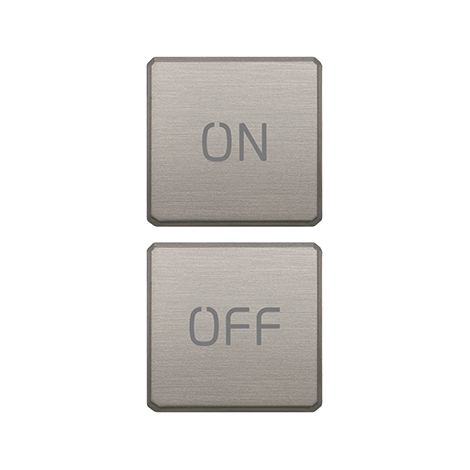 VIMAR – 22751.1.11 Zwei flache Tasten EIN/AUS-Symbole Nickel