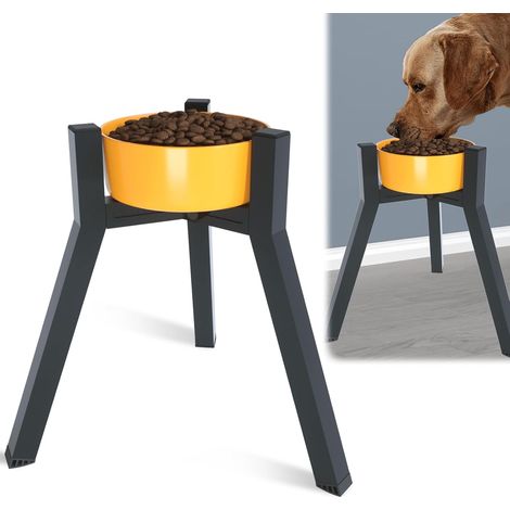 Support surélevé en métal pour Chiens de très Grande et Grande Taille, Largeur réglable pour Bols de 17,8 à 27,9 cm, Support surélevé Simple, 34,8 cm de Haut (1/5)
