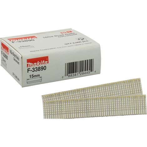 MAKITA F-33890 (pkt 2000) Brad nails 15mm