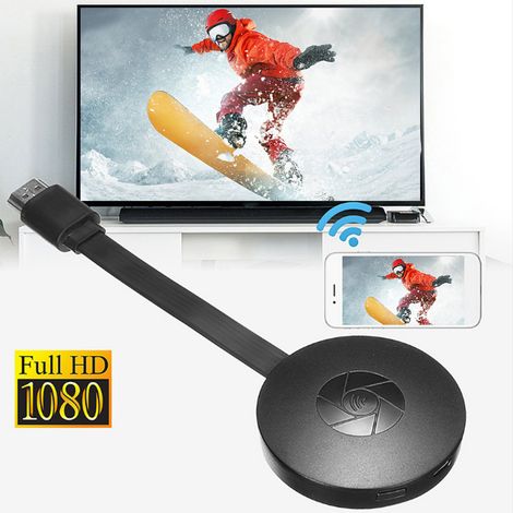 G20 Mirascreen Adaptateur WiFi sans Fil 1080P pour Affichage TV, Récepteur Média avec Airplay et HDMI (1/5)