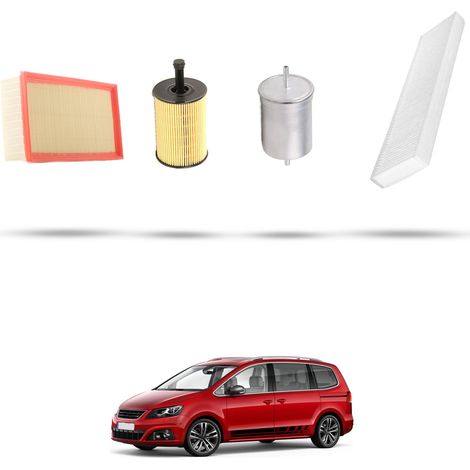 Kit tagliando 4 filtri compatibile con Seat Alhambra (7V) 2.8 6V 150kw dal 2000 al 2010 (1/5)