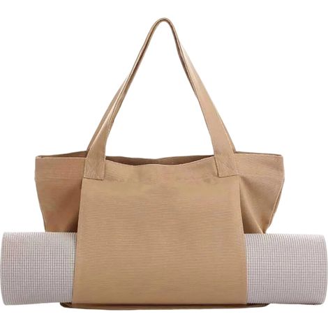 1 Sac de rangement pour tapis de yoga, sac bandoulière, design unisexe, matériau durable, sport extérieur (1/5)