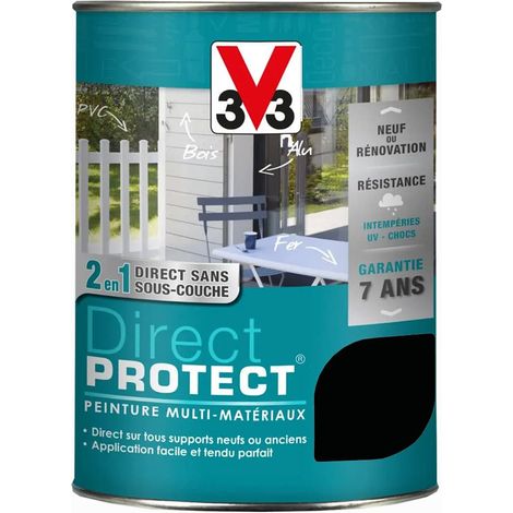 Peinture Glycéro Multi-matériaux V33 Direct Protect Noir 1,5 L (1/4)