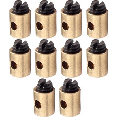 Motorcycle throttle cable clamp, suitable for various vehicles and garden tools, 5 x 6 mm (10 pieces)