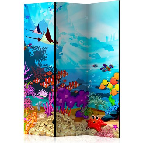 Paravento - Colourful Fish [Room Dividers] - 135x172 (1/4)