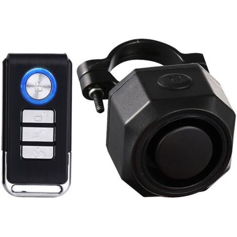 Applicable Alarme de vélo Rechargeable sans Fil Vibration Capteur de Mouvement Imperméable à l’Eau avec télécommande Antivol Système antivol 110dB pour Vélo Moto Scooter Véhicule Remorque Voiture (1/5)