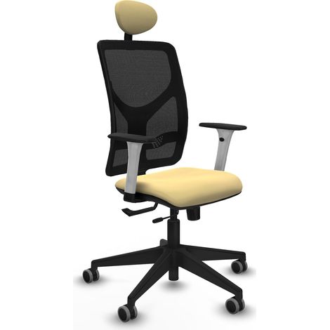 Chaise de bureau piqueras y crespo Motilla blanc soutien lombaire (1/2)