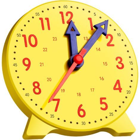 Apprenez à lire l'heure avec une horloge à engrenages en plastique. (1/3)