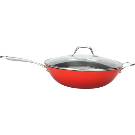 LAGUIOLE CUISSON - Wok rouge 32cm - "Red AirIron"