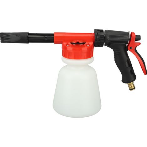Pulvérisateur Mousse Haute Pression 1000ml avec Raccord Rapide 1/4 pour Lavage Auto et Jardin (1/3)