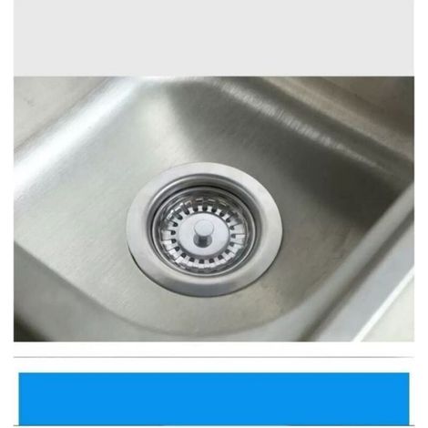 Panier Pour Bonde d'évier de Cuisine 80 mm - Crépine Universelle Acier Inoxydable, Bouchon Panier Pop-Up, - Lavable Lave-vaisselle (1/5)