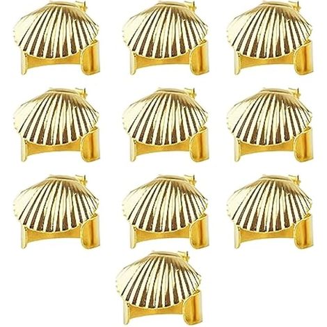 Lot de 10 extincteurs automatiques de bougies en or à clipser sur extincteur de bougie suédois, anneau, mèche de bougie, éteignoir de flamme pour éteindre la flamme de la bougie en toute sécurité (1/5)