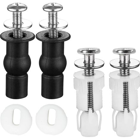 Toilet Seat Fixing Screw 4 Piece Expansion Screws for Toilet Seat, Suitable for Blind Holes in Toilet, Replacement for Toilet Seat Hinges (1/5)