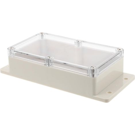 Boîtier électrique étanche : Boîte de jonction anti-poussière - Boîte de jonction transparente en ABS - Boîtier extérieur pour le câblage d'équipements électroniques (1/5)