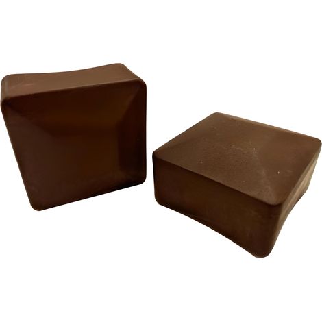 Tappo esterno per profilo, tappo, tetto, 40x40, 20 pezzi, marrone (1/5)
