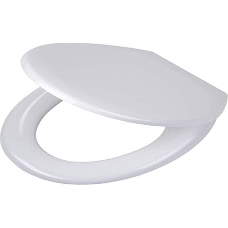 Tiger Pasadena Sedile per WC, Elastomero Termoplastico, Acciaio Inox, Bianco, 45 x 37,1 x 5,7 cm (1/5)