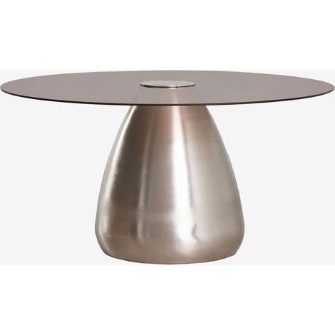 Mesa de centro redonda Ø80 cm en vidrio templado Mariana SKLUM        (1/5)