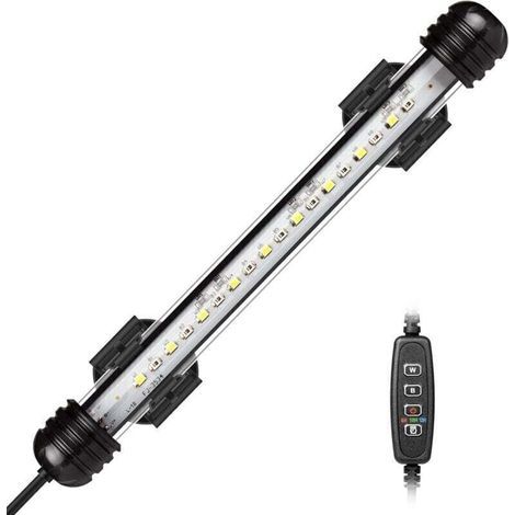 LED Aquarium Lamp, Submersible Aquarium Lamp with Automatic On/Off Timer, Colour Changing Blue and White LED Lighting for Aquariums from 20 to 40 cm [Energy Class E]. (1/4)