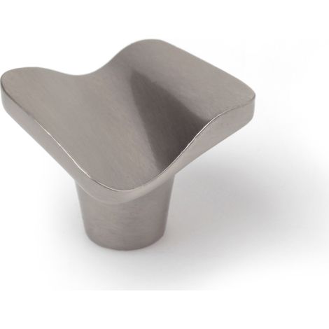Boîte De 6 Boutons Carrés Boutons Carrés Métal Nickel Mat Brossé - Reunion Industrial
