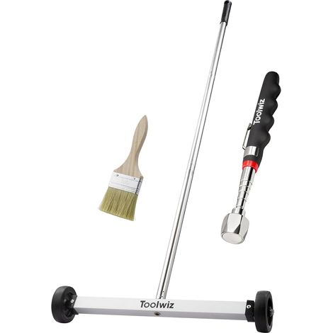 Balai magnétique 43 cm avec accessoire magnétique télescopique (1/5)