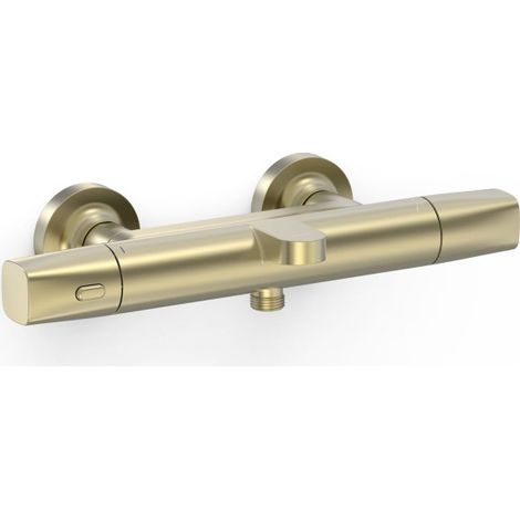 Robinet thermostatique mural pour baignoire et douche Over-wall Cava doré - TRES 19017404CA