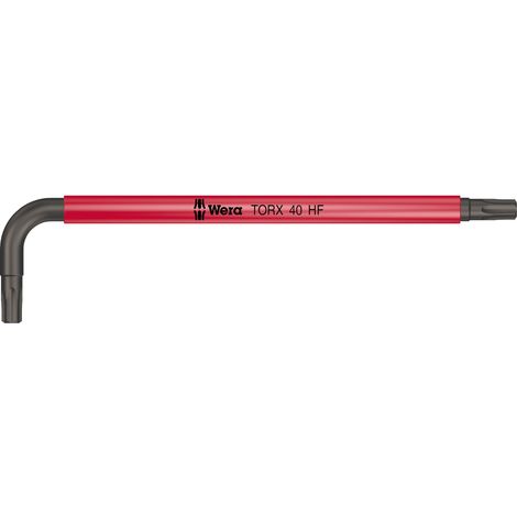 Wera, 967 SL TORX HF Multicolour Chiave a L con ritegno vite, TC 40 x 132 mm (1/4)