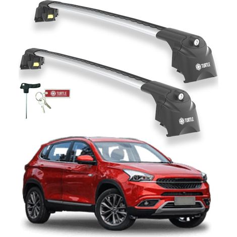 TURTLE kompatibel mit Chery Tiggo 7 2016-2019 Dachträger Air2 Grau (1/5)
