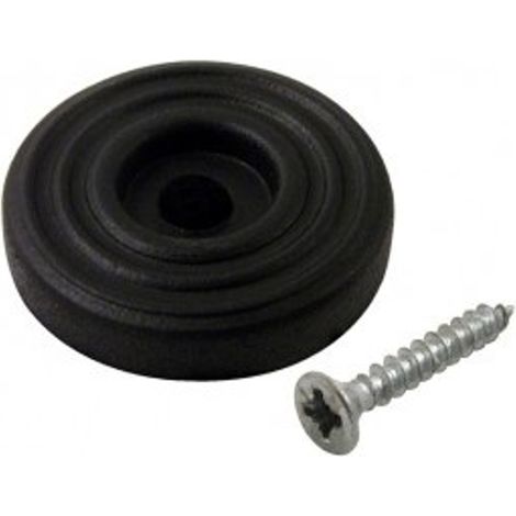 Gommini sotto sedia piatti con vite ø 23 mm antigraffio per pavimento -Bianco / Confezione da 8 pezzi (1/4)