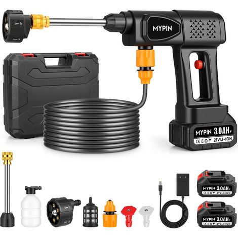 Nettoyeur Haute Pression sur Batterie, 2 Batteries Rechargeables, 600 PSI (1/5)