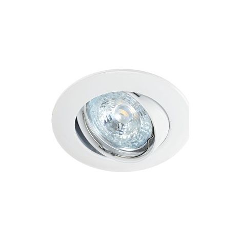 GALAXY Encastré GU10 rond basculant blanc Lpe non incl.,conx°s/outil ARIC 4890 (1/4)
