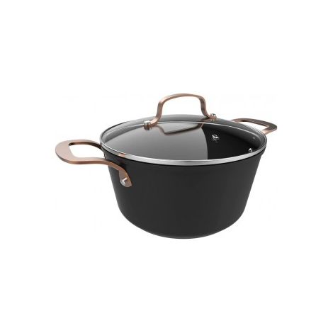 Marmite en aluminium forgé de, de 4,5 L de capacité. Avecun revêtement antiadhésif de haute qualité Platinum Plus Teflon® Nonstick Coating,100 % free free from PFOA. (1/5)