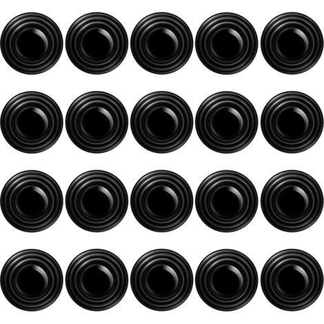 Pack of 20 rubber shock absorbers for car doors, shock absorber seals, anti-collision parts and accessories (1/5)