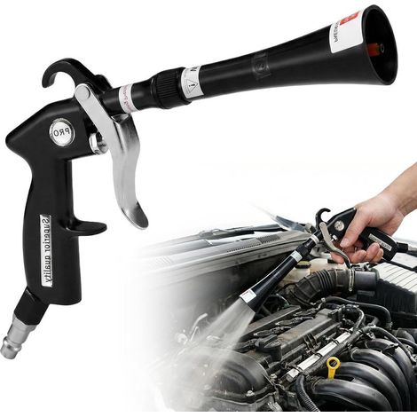Pistolet de nettoyage à air comprimé : pistolet de soufflage à sec, pistolet de séchage pour voiture, pistolet à air haute pression, compresseur de nettoyage pour sièges et jantes Entretien (1/5)