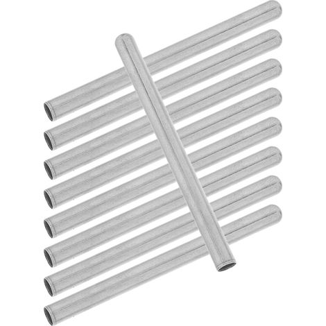 10 Pièces Boîtier de Capteur de Température en Acier Inoxydable Compact Haute Résistance Thermique pour Protection Extérieure de Sonde Argenté (1/5)