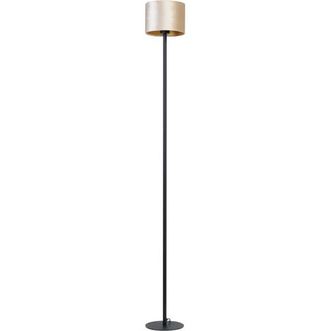 Lampadaire noir Venus 175cm avec abat-jour couleur sable - 1470-05-12-155