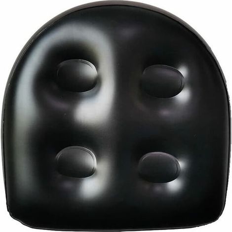 Lampe pour Svarta Jacuzzi Spa Stolar, Multifunktionell Sittdyna, Uppblåsbar Vattentät Kudde, Massagebadkudde, Mjukt Badryggstöd