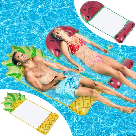 Pool Hammock, 4-in-1 Inflatable Pool Mattress Floating Pool Mattress, Inflatable Pool Chair for Adults Kids (1/5)