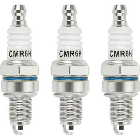 3 Pieces CMR6H Spark of Ignition for Stihl MS170 MS171 MS181 MS211 FS90 MS231 MS241 FS100 FS110 BG56 NGK 3365 CMR6H Spark for Mower Blower Cutters Tronconneuse (1/5)