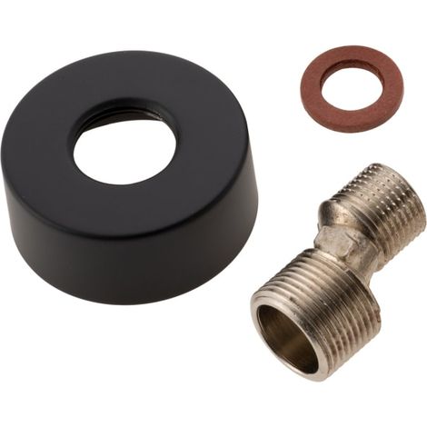 Kronenbach Lima 2.0 Black Ersatz-Wandrosette für Duschsäule (1/2)