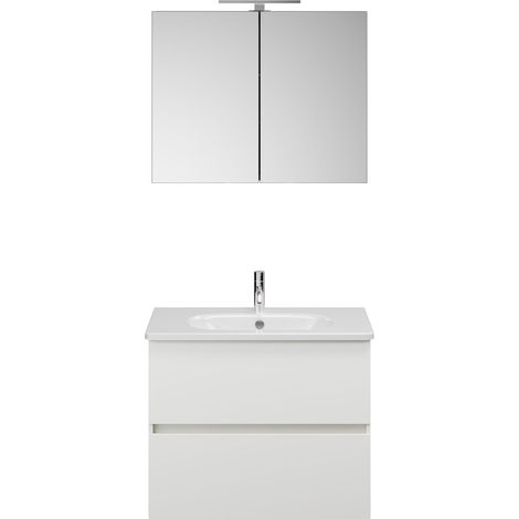 Burg Rocio Badmöbelset SGYQ080 TxBxH 465x805x2000, weiß matt