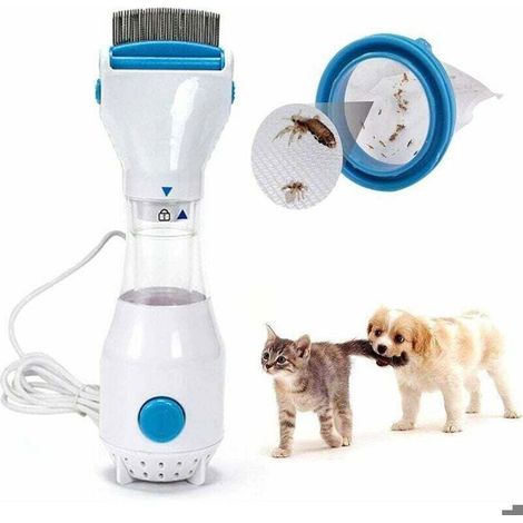 Peigne électrique anti-puces animaux – Brosse nettoyage – Pour chien, chat (1/4)
