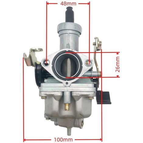 Carburateur PZ27bmm pour motos 125 cm³, 150 cm³, 200 cm³ et 250 cm³. Accessoires d'alimentation pour motos 404-013 : corps de papillon haute efficacité d'atomisation, atomisation uniforme du carburant